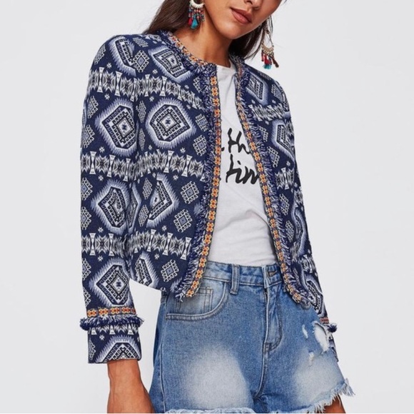 Anthropologie Patterned Jacket 🪬 - Picture 5 of 9